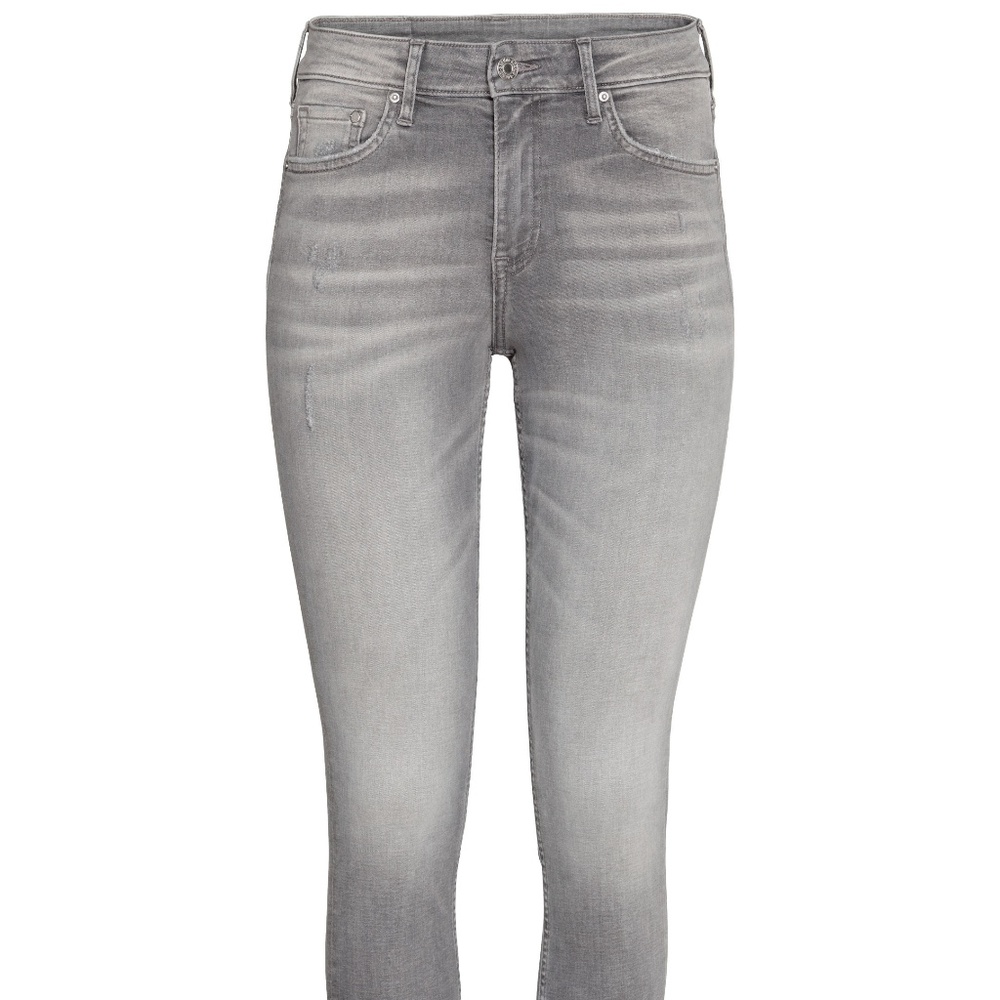 Gray Skinny Regular Ankle denim Jeans